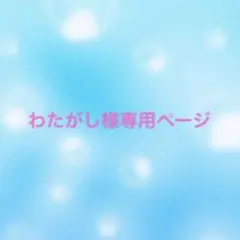 わたがし様専用ページ