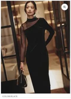 専用 新品未使用 anuans シアーコンビタイトワンピース　1 サイズ