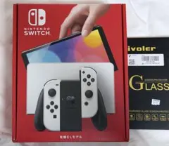 Nintendo Switch 有機ELモデル ＋SDカード、ガラスフィルム付き