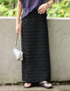 使える♡JOURNAL STANDARD シャーリングジャガードスカートのサムネイル