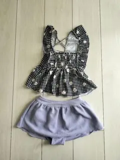 美品 女の子向けセパレート水着 120
