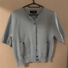 Omekashi 半袖カーディガン 水色のサムネイル