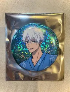 呪術廻戦 極楽湯 トレーディング缶バッジ ホロ 五条悟