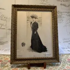 レオナール・フジタ、エレーヌ・フランクの肖像、画集画、額付 - メルカリ