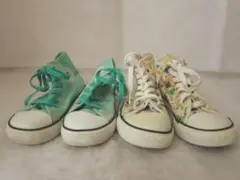 【２足セット】コンバース　オールスターハイ　18㎝+19㎝　ok2303D