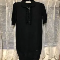 【BURBERRY】黒ニットワンピース38