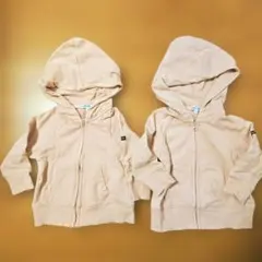 パーカー女の子 90cm 2着 双子