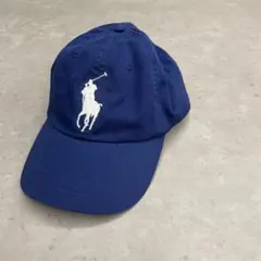 POLO ネイビーキャップ 刺繍ロゴ 3