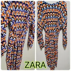 ZARA♥️ザラ♥️幾何学柄カットソーワンピース新品♥️M