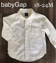 babyGap ワイシャツ チェック イエロー 90