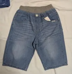 新品タグ付き☆男児ハーフデニムパンツ☆130cm