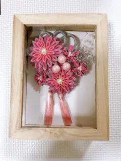 つまみ細工　成人式　結婚式　卒業式　髪飾りピンク⑳