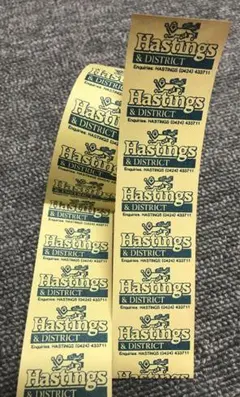 【30枚分】 海外 イギリス デッドストック バスチケット