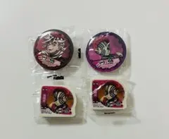 鬼滅の刃 くら寿司コラボ 猗窩座 童磨 缶バッジ 消しゴム