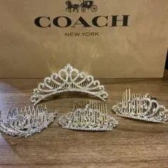 シルバー ヘッドドレス　ティアラ　結婚式　前撮り　二次会　ウェディング