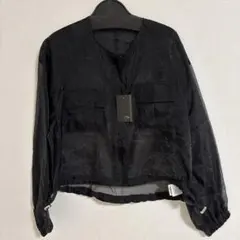 ブラックシースルージャケット Aga