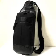 極美品✨ポーター ヒート スリングショルダー ボディバッグ ブラック