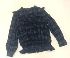 【値下げ】ラブトキシック M チェックフリルトップス