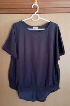 Samansa Mos2 カットソー ブラック F