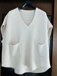 rps アイボリー ニットベスト F (M〜L)