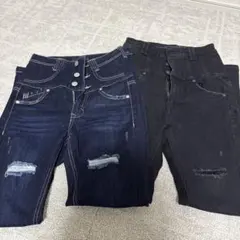 エモダ　ハイウエスト　スキニーデニムのサムネイル