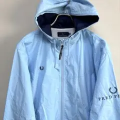 FRED PERRY フレッドペリー ナイロンパーカー 水色 S
