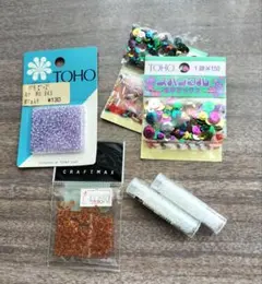 ビーズ・亀甲スパンコール　まとめ売り