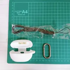 イヤホンカバー イヤホン ケース ホワイト 白 持ち歩きのサムネイル