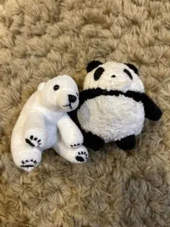 パンダ　しろくま　キーホルダー　動物園