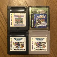 【中古品】ゲームボーイカラー ゲームソフト 4点セット