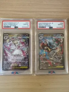 PSA10 連番 メガサーナイトex メガルカリオex SAR 2枚セット - メルカリ