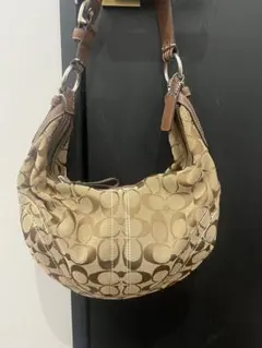 COACH コーチ シグネチャー ワンショルダーバッグ ハーフムーン