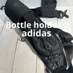 【adidas美品 】ランニングポーチ ボトルホルダー付 ウエストバッグ