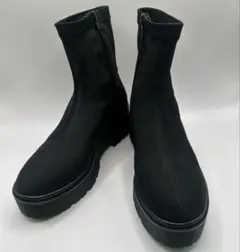 美品✨ ダイアナ ブーツ 晴雨兼用 撥水ストレッチ加工 厚底 黒 ブラック M