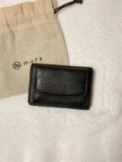 mura ブラック 三つ折り財布