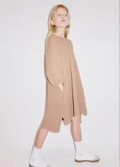 ZARAキッズ ワンピース テラコッタ