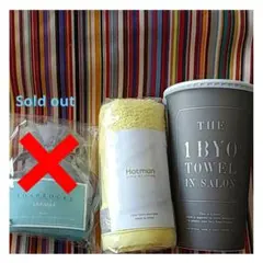 【未使用】サロン専売　ホットマン　一秒タオル　レモンイエロー