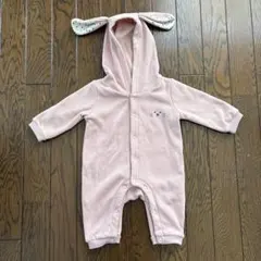 ウサギ耳付きロンパース 60-70cm