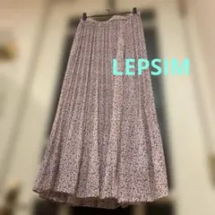 可愛いピンクの小花柄ロングプリーツスカート（LEPSIM）Fサイズのサムネイル
