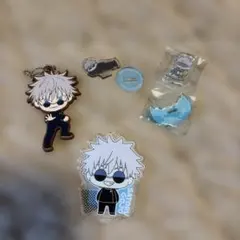 呪術廻戦　五条悟　アクリルキーホルダー・バッジセット