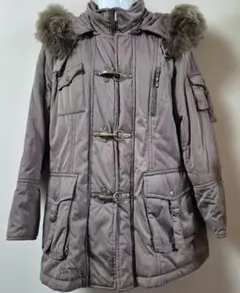 エンスウィート 大きいサイズ ダウンジャケット ファー付きフード