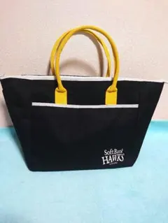 SoftBank HAWKS トートバッグ ブラック/イエロー　ファンクラブ特典