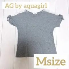 AG by aquagirl 半袖 カットソー レース切替 グレー Mサイズのサムネイル
