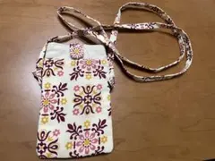 スマホショルダーバッグ 花柄 レトロ サコッシュ 小物入れ スマホポーチ