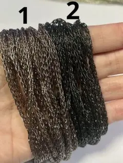 66-2：メタリック チェーンコード 2色セット 各4m