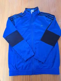 adidas ジップアップジャケット 160サイズ 青