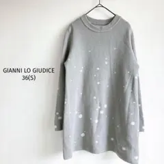 GIANNI LO GIUDICE ニット セーター【36 】ドット グレー