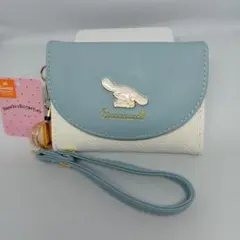 新品タグ付 シナモロール パスケース 定期入れ 青