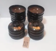 高級漆器 輪島塗 布着本堅地 吸物椀5客 漆塗 - メルカリ