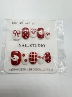 現品ネイルチップ　量産型ワンホン　ショートオーバル　かわいい　S